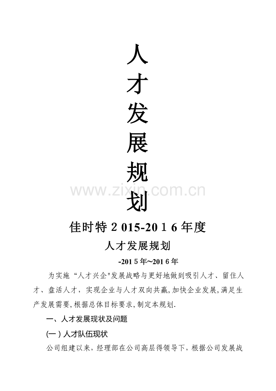 人才发展规划.doc_第1页