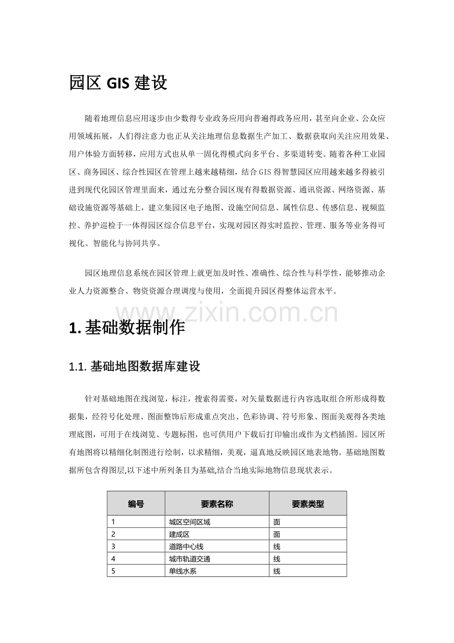 园区GIS信息化管理系统建设方案.doc_第1页