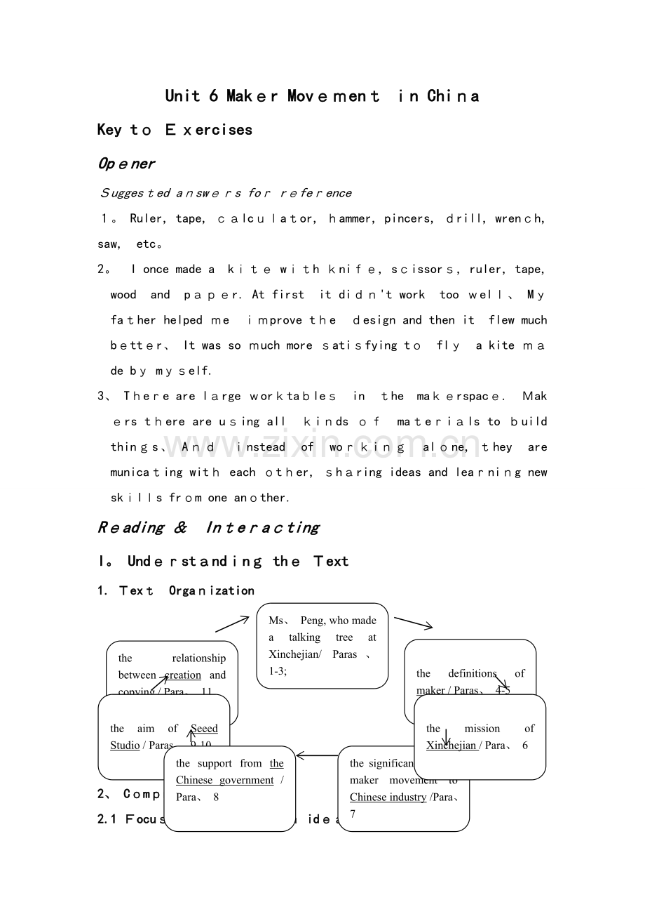 全新版大学进阶英语第二册第六单元答案解析.doc_第1页