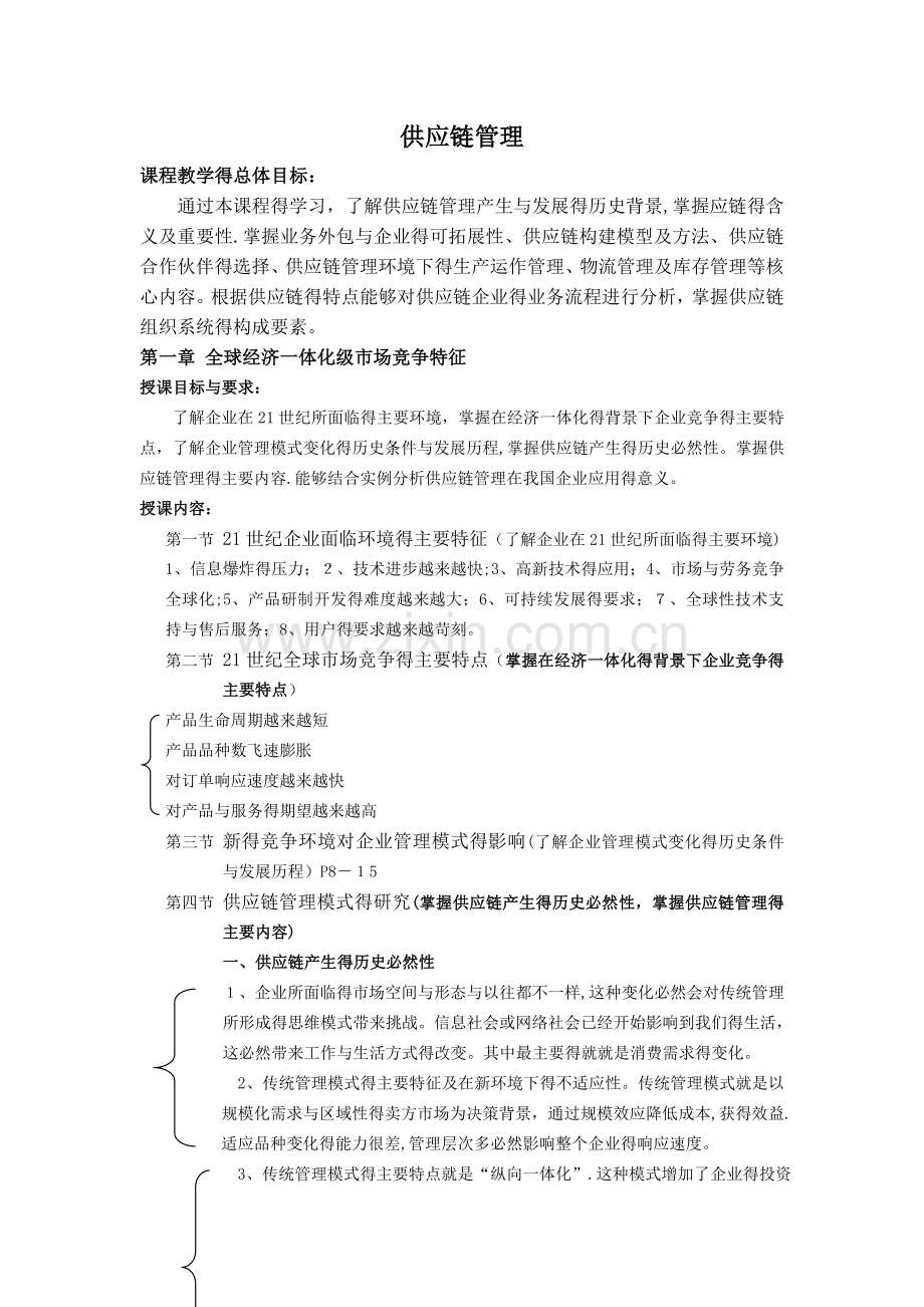 供应链管理核心知识点.doc_第1页