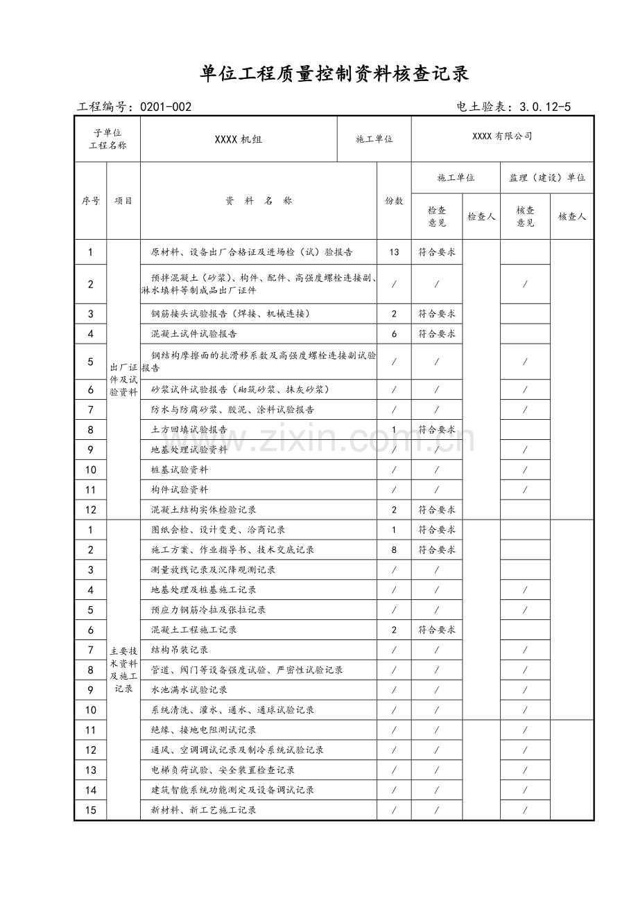 电力建设施工质量验收及评定附表全套.doc_第3页