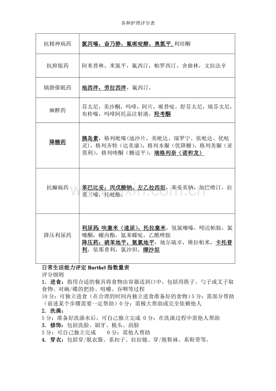 各种护理评分表.doc_第2页