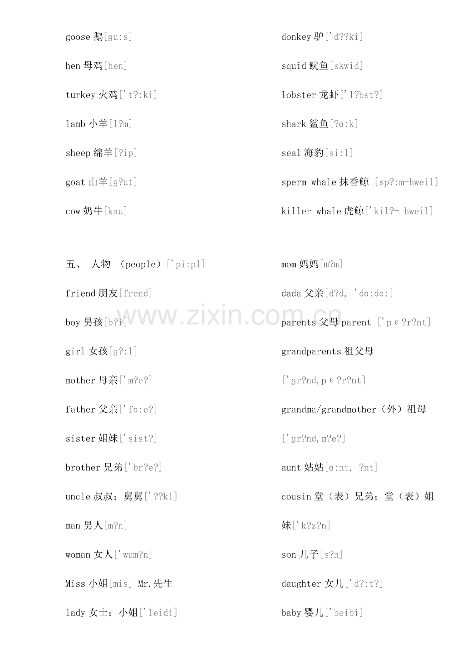 仁爱版初中英语单词分类记忆.docx_第3页