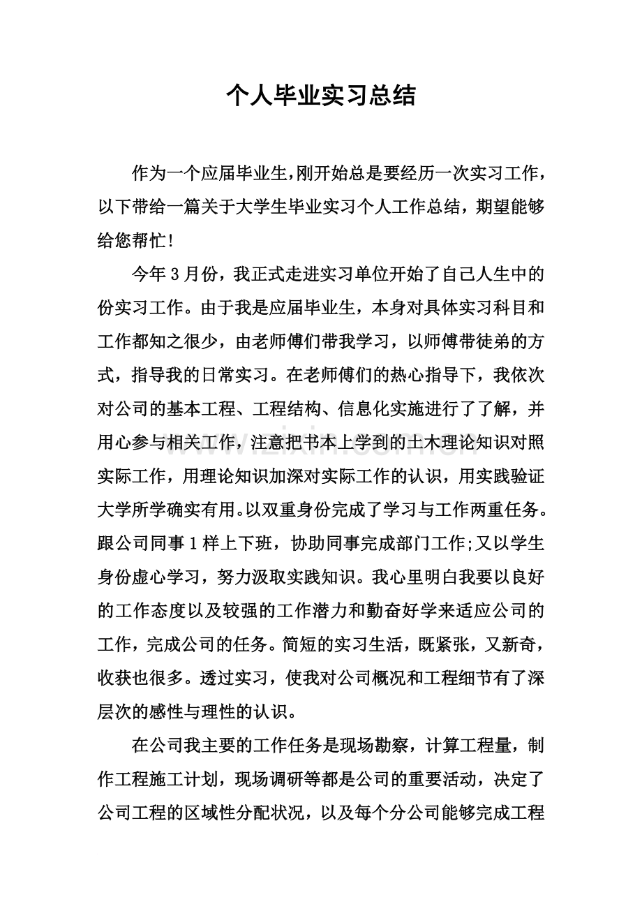 个人毕业实习总结.docx_第2页