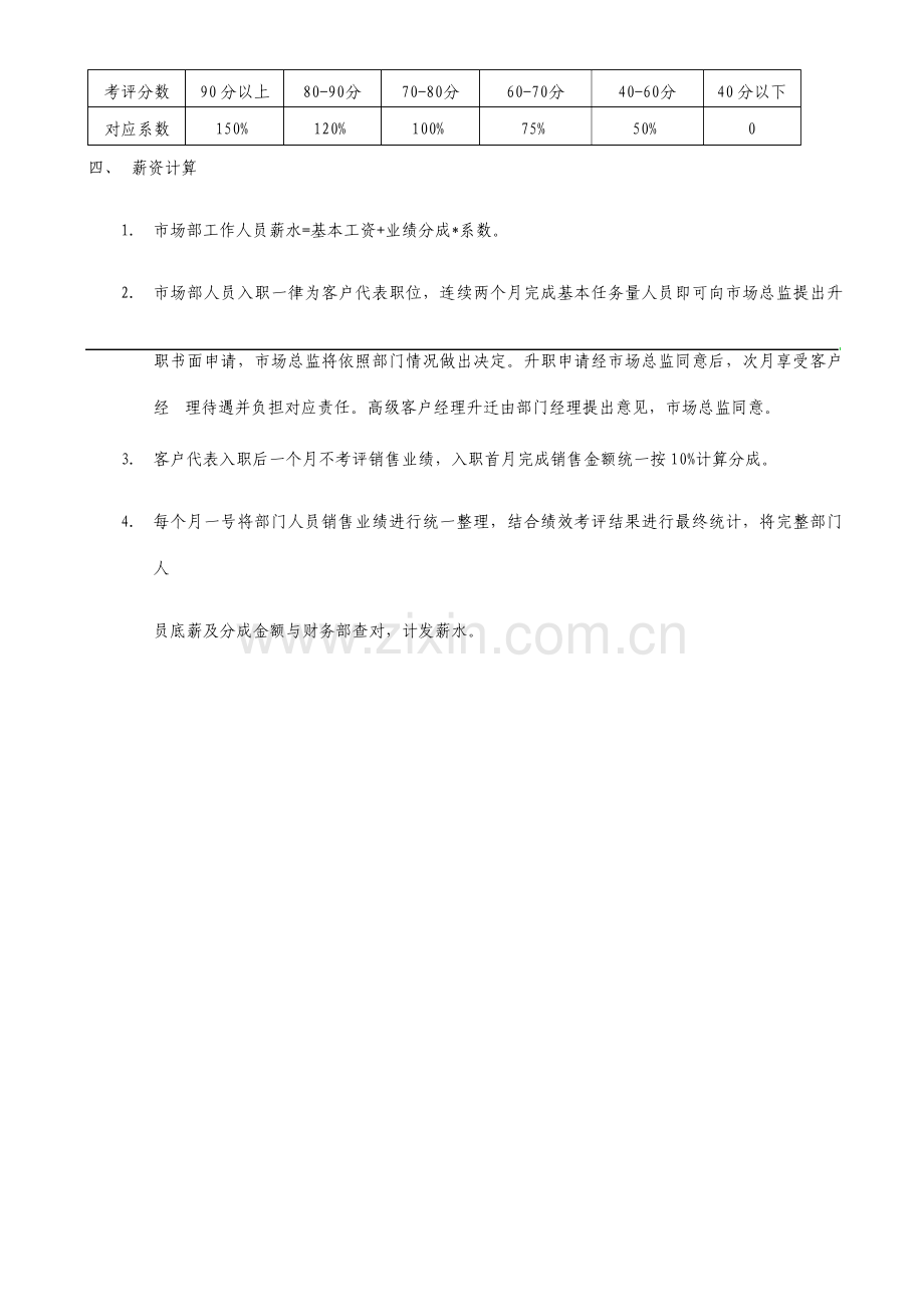 市场部薪资管理制度样本.doc_第2页