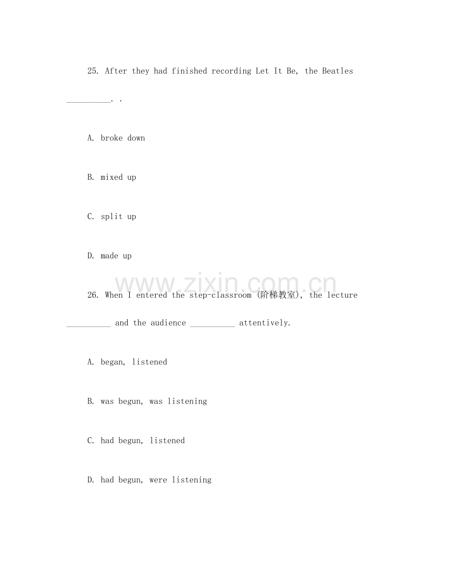 外研版高一英语期末模拟试卷.doc_第3页