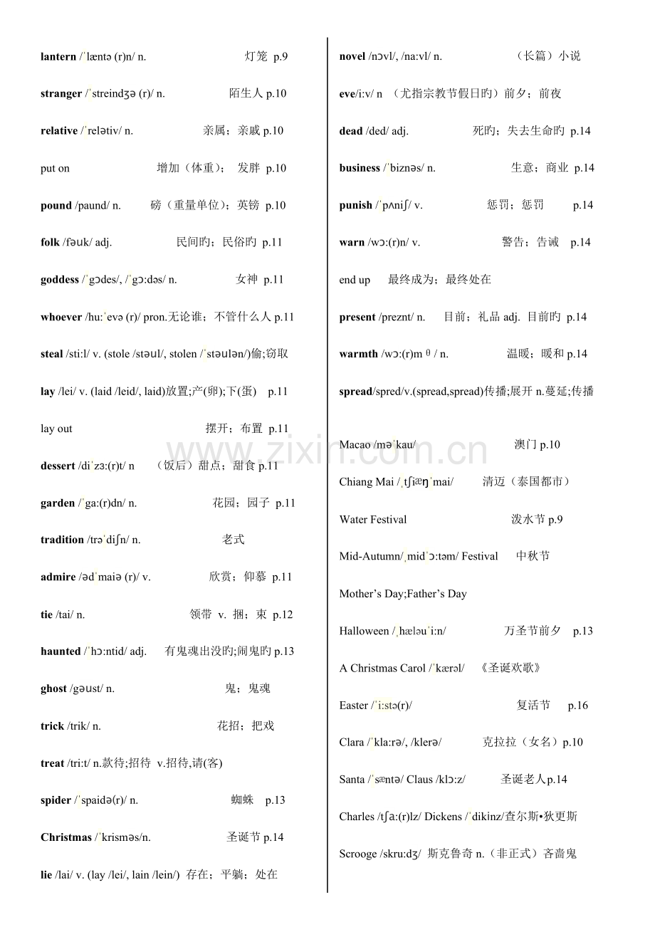 2023年新人教版九年级英语全册各单元单词表含音标.doc_第2页