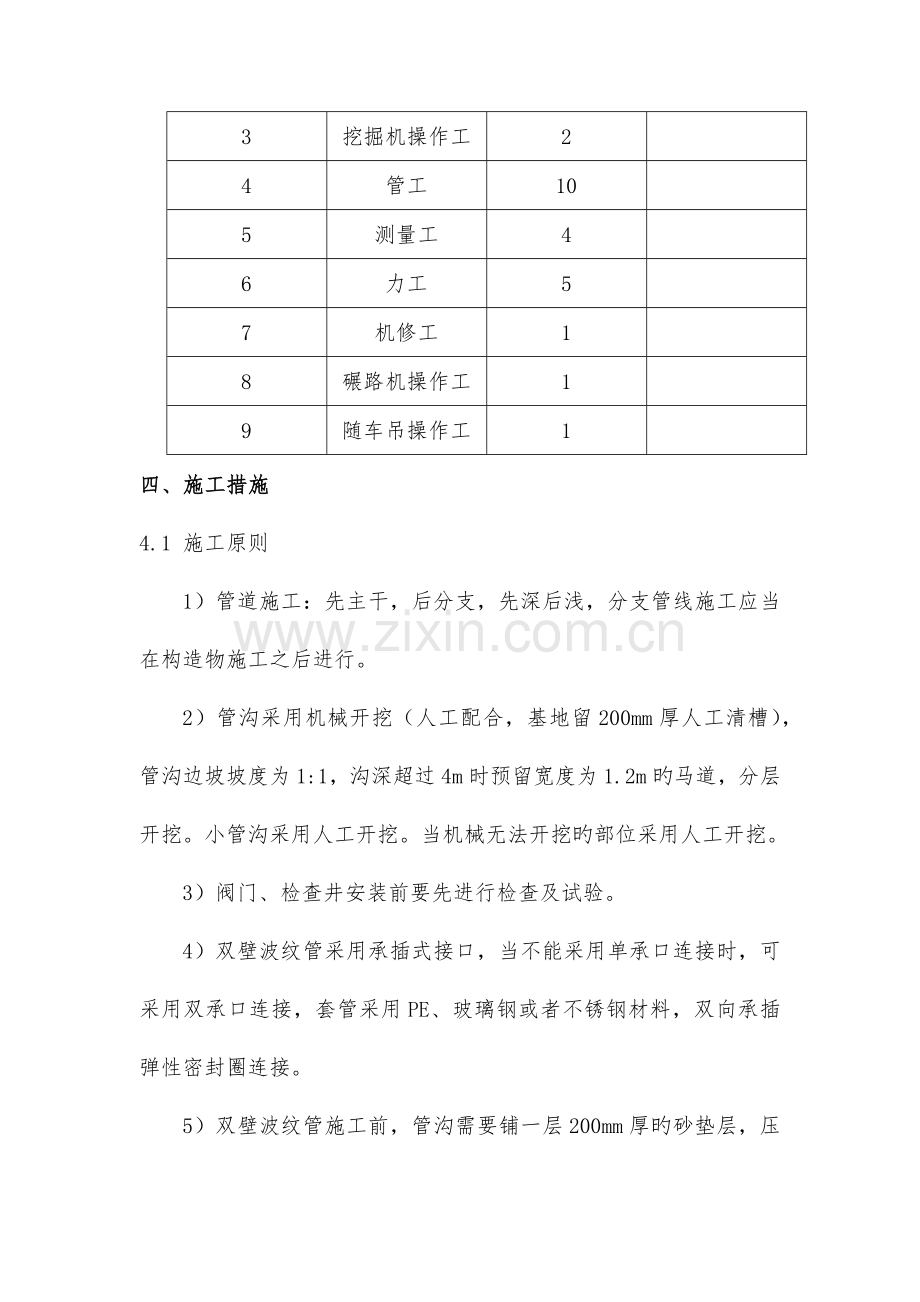 双壁波纹管施工组织设计方案.doc_第3页