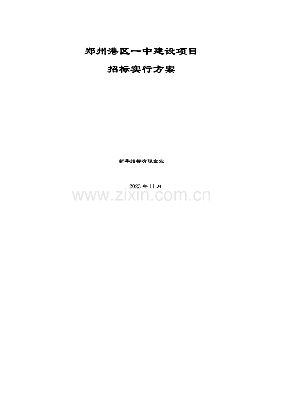 2023年招标计划书.doc_第1页