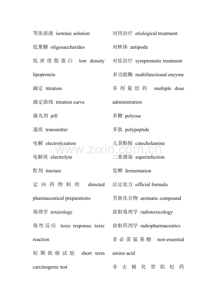 药学专业英语词汇.doc_第3页