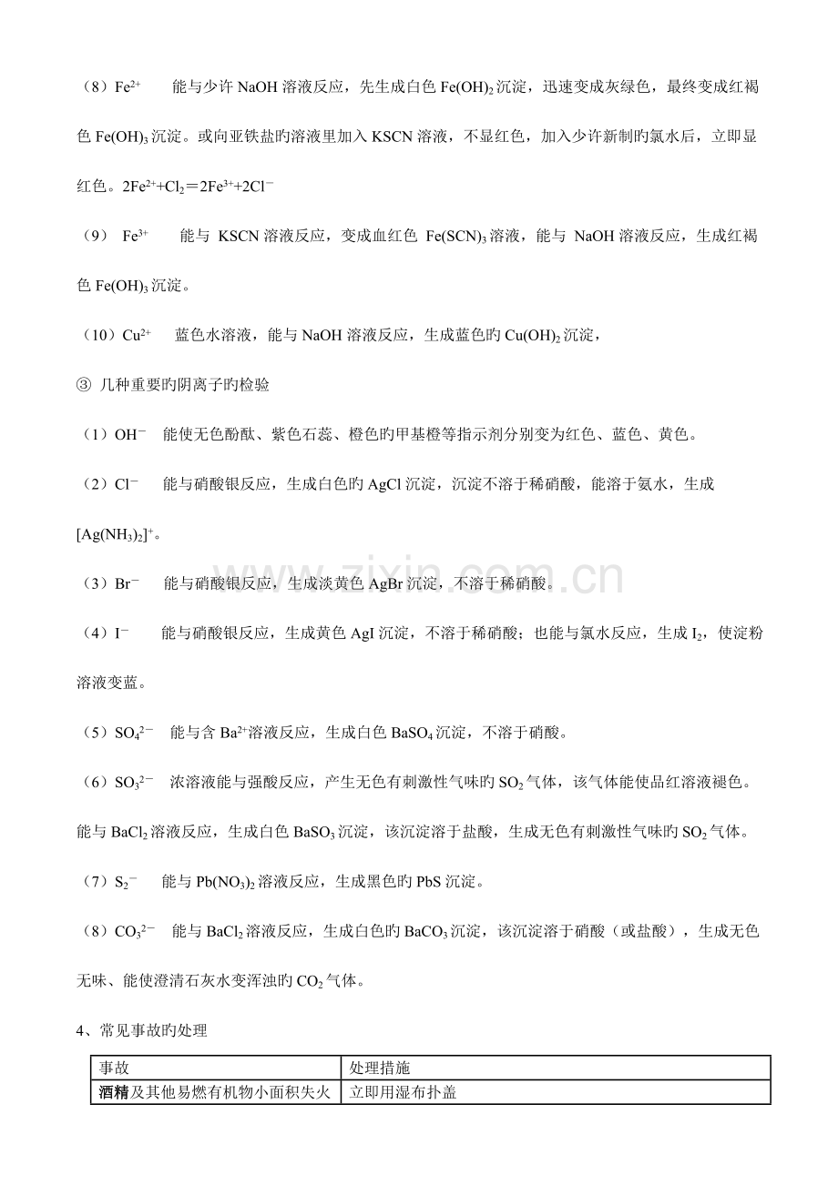 2023年高三一轮复习化学必修一必背知识点.doc_第3页