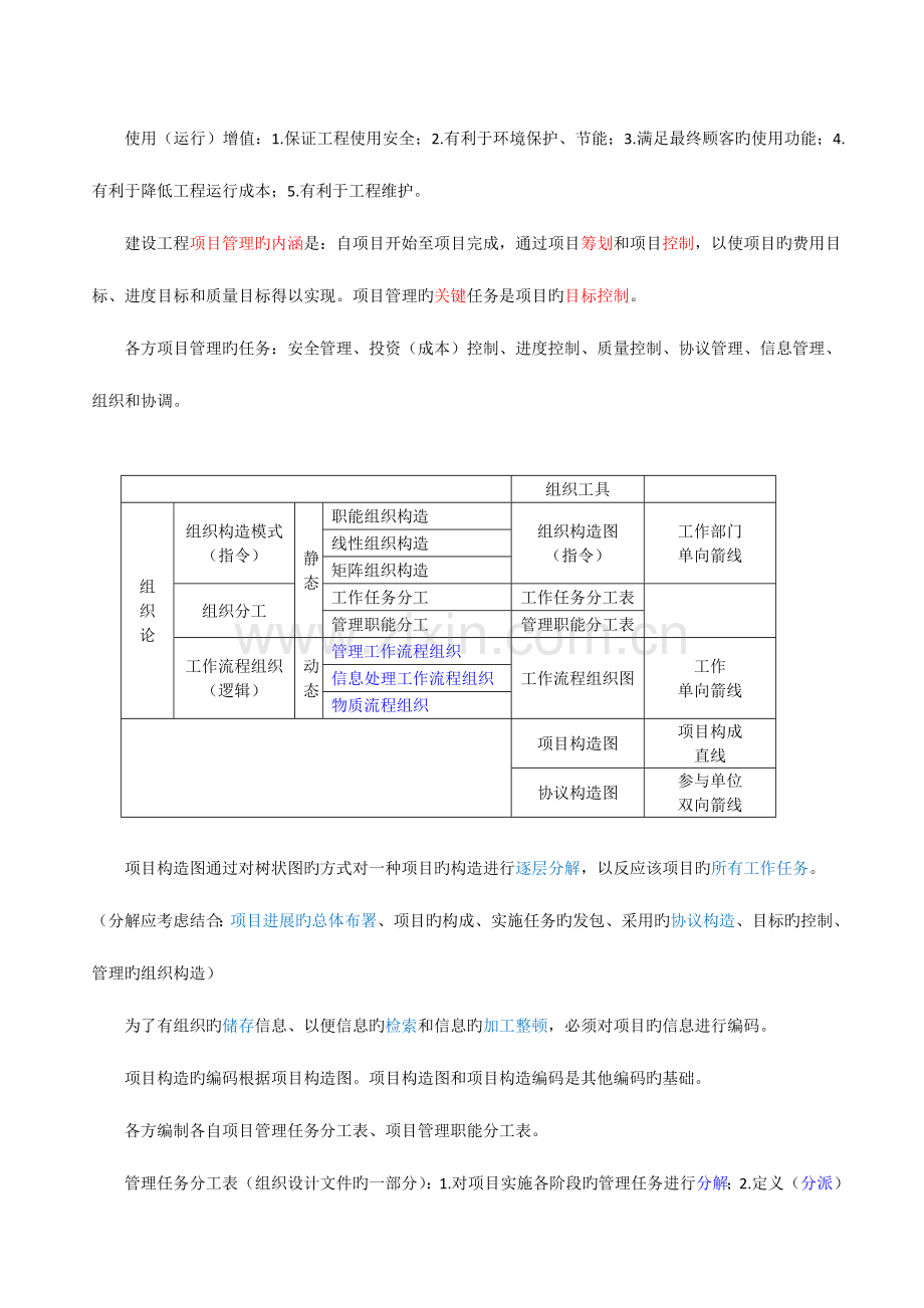 2023年一级建造师管理考点汇总.doc_第2页