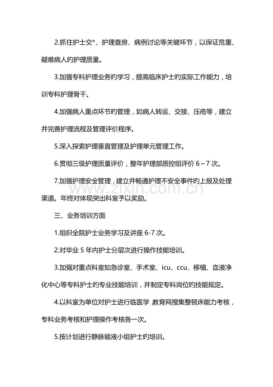 医院护理部工作计划.docx_第2页