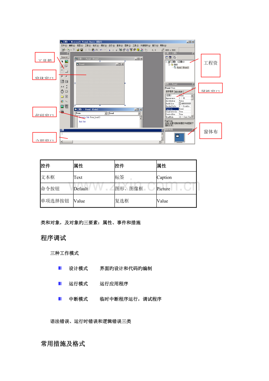 2023年VisualBasic笔试复习资料2控件及常用属性.doc_第1页