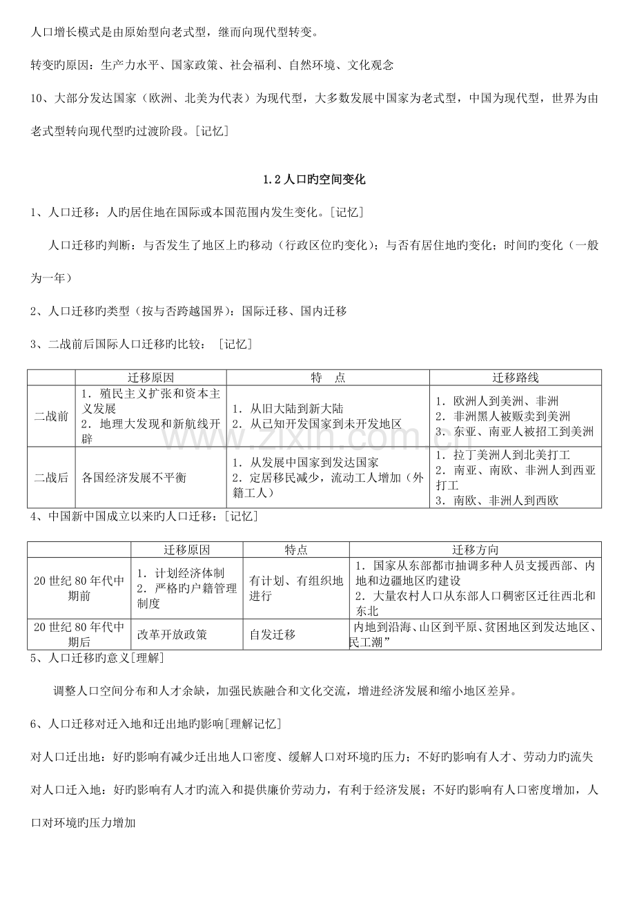 2023年地理人教版必修二复习知识点.doc_第2页