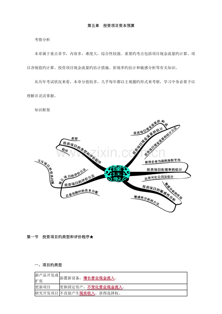 2023年投资项目资本预算.doc_第1页