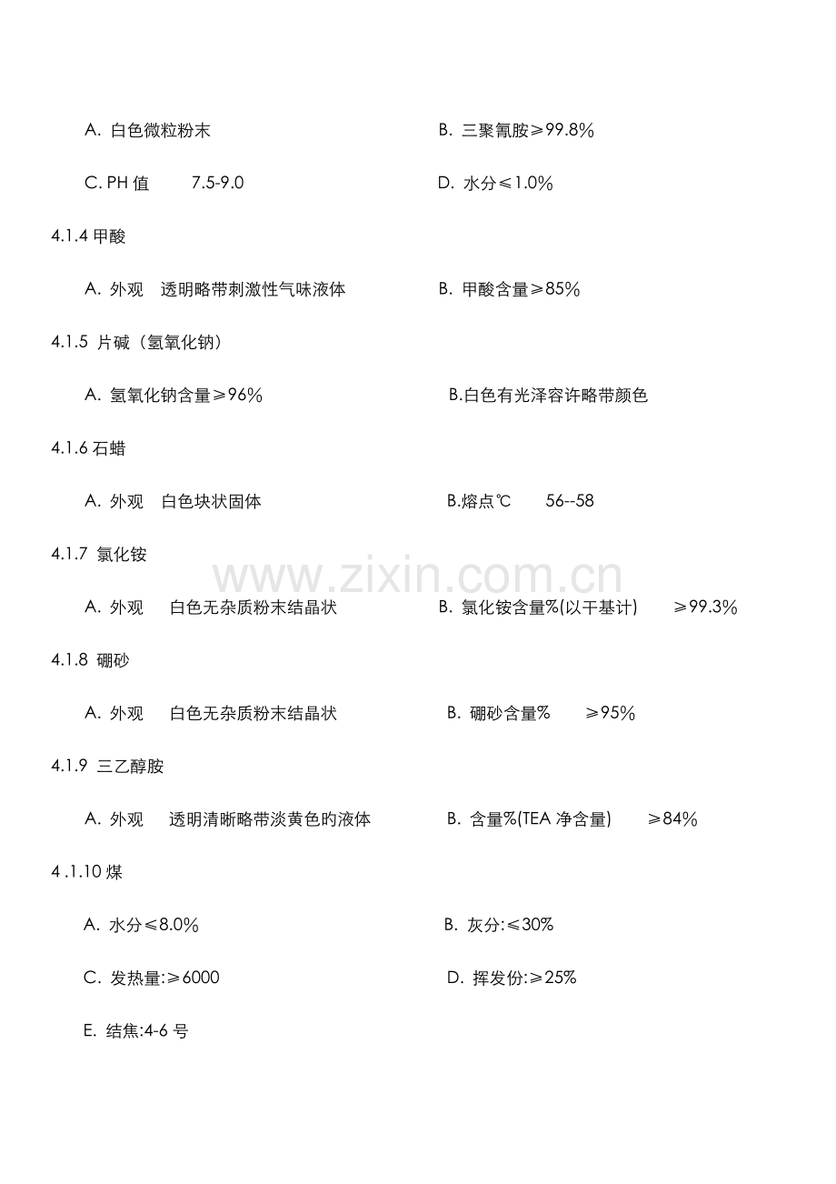 原材料检验标准及检验方法.doc_第2页