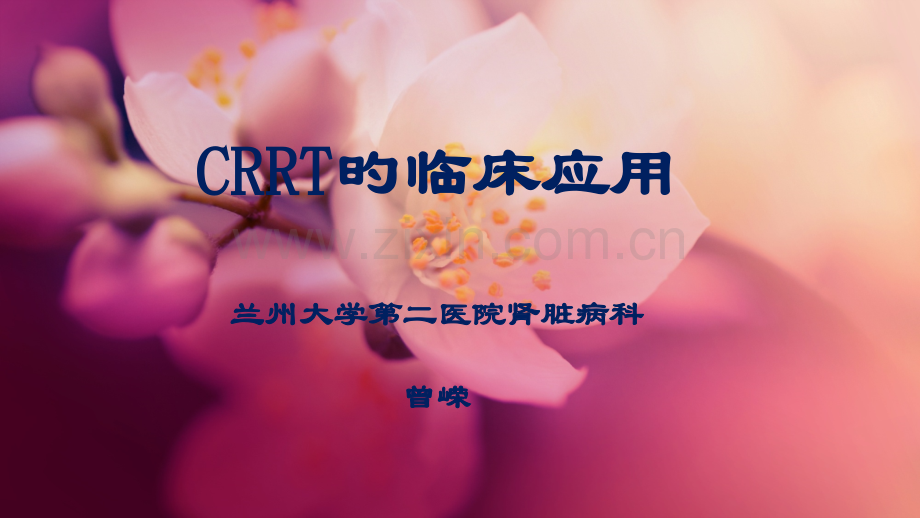 连续性肾脏替代治疗CRRT的应用.pptx_第1页