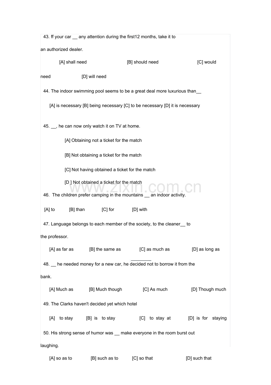 2023年英语专业四级历年词汇真题.doc_第3页