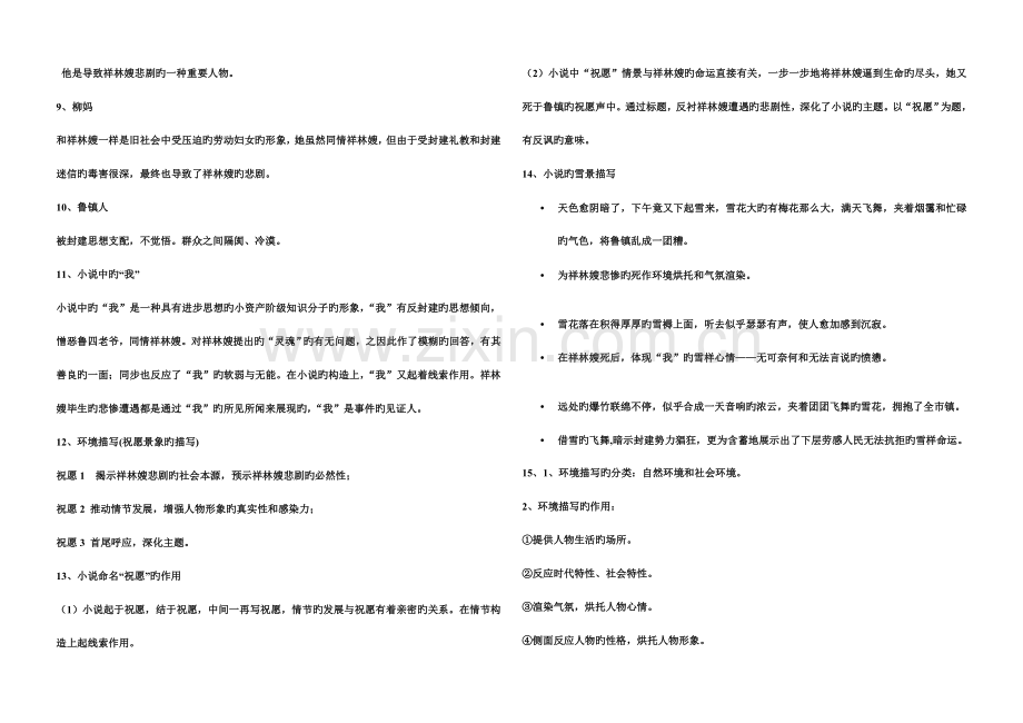 2023年祝福知识点总结.doc_第2页