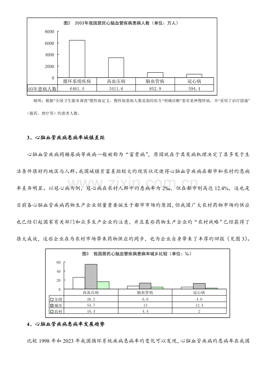 我国心脑血管疾病用药市场研究分析报告.doc_第3页