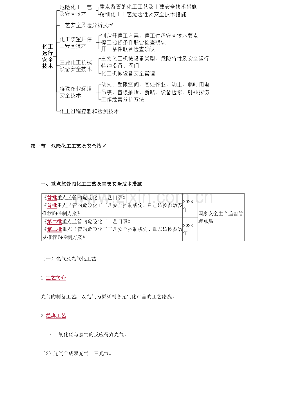 2023年注册安全工程师化工安全考点汇总.doc_第1页