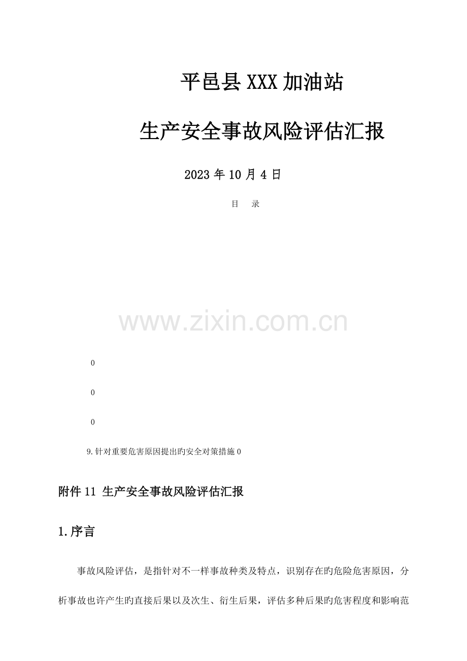 加油站风险评估报告.docx_第1页