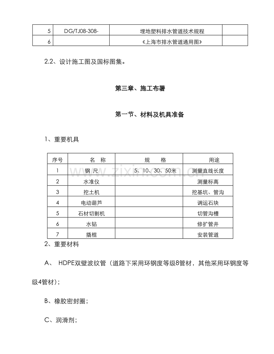 室外雨污水管网专项工程施工方案.doc_第3页