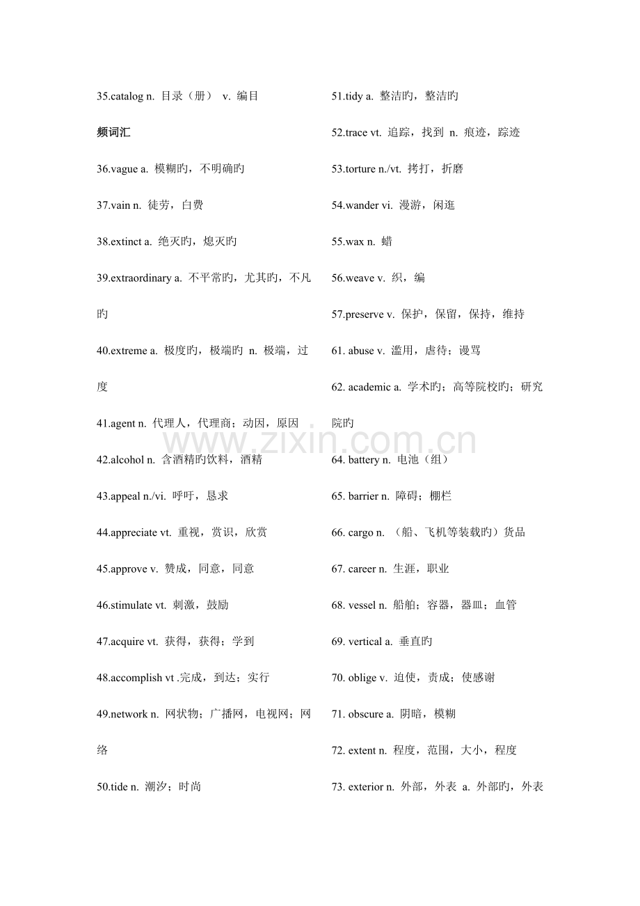 2023年专四高频词汇单词和短语.doc_第2页