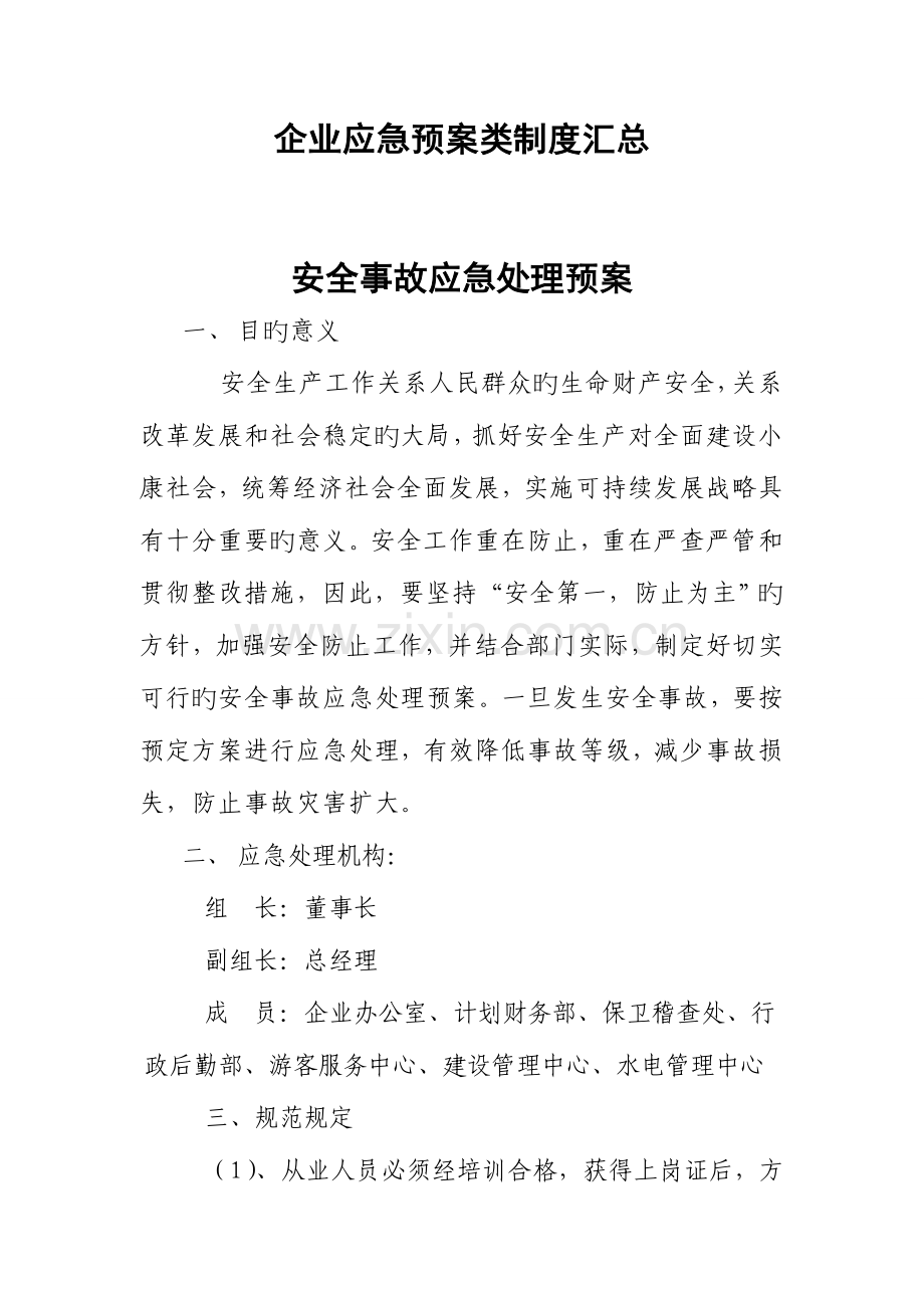 公司应急预案汇总.doc_第1页