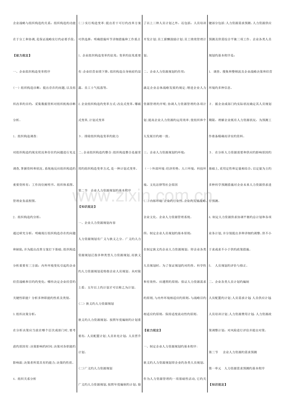 2023年二级人力资源师考试考前冲刺资料.doc_第2页