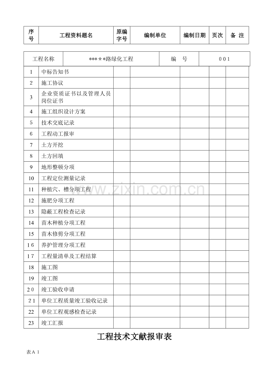 2023年道路绿化工程交竣工资料全套表格.doc_第3页