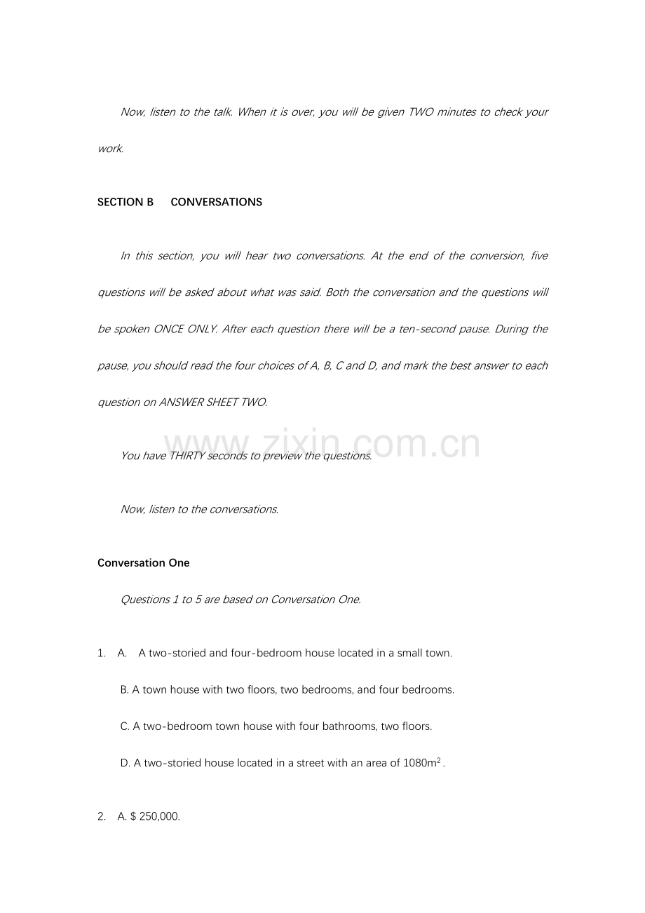 2023年英语专业四级模拟试卷.doc_第2页