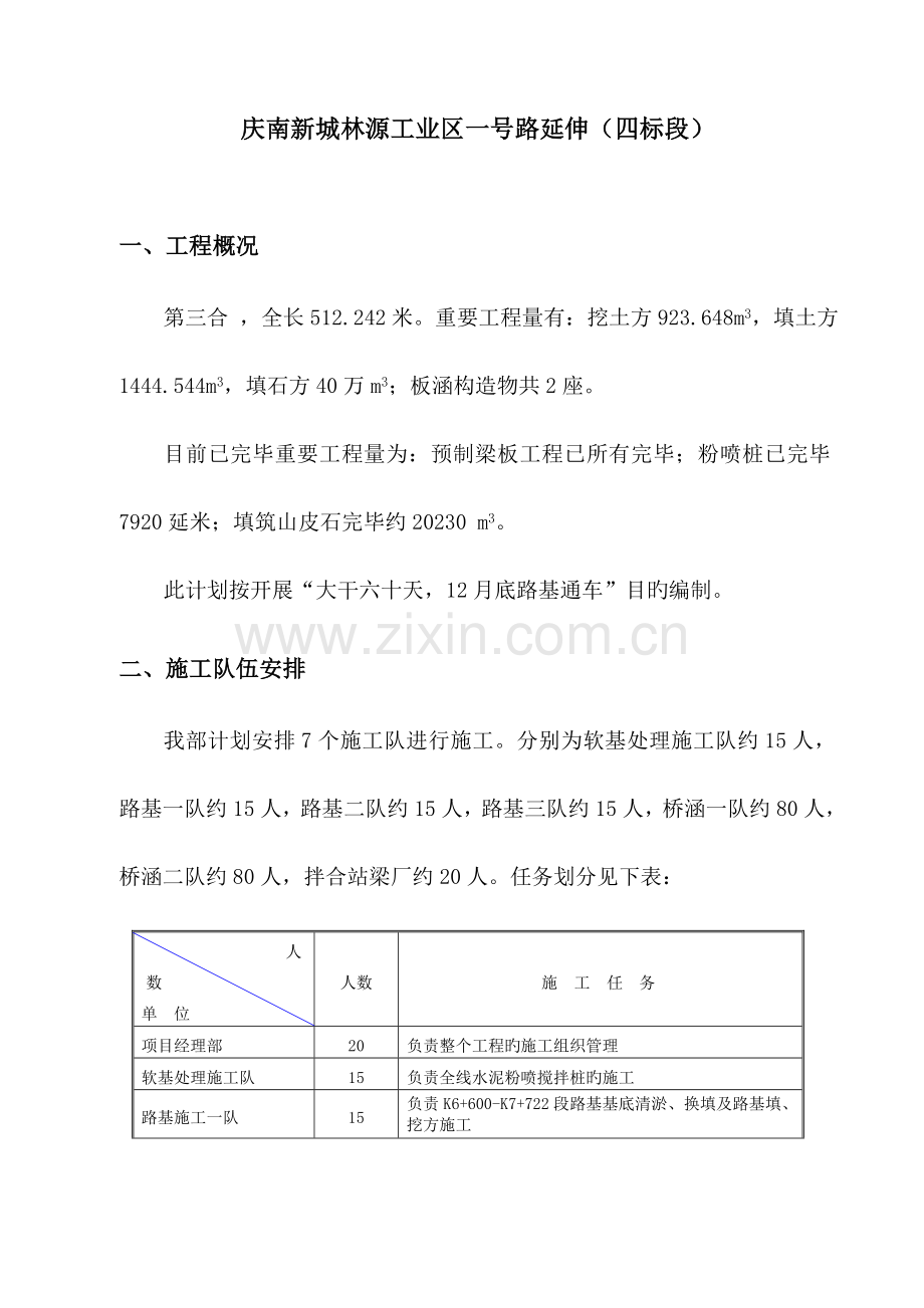 公路总体施工组织计划范例.doc_第1页