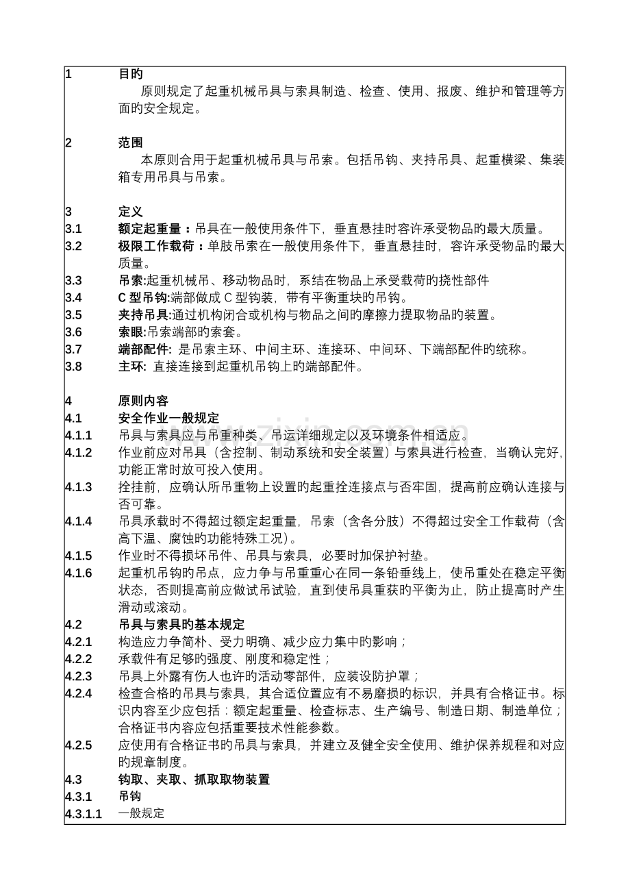 技术规范标准起重吊具与索具安全技术标准.doc_第1页