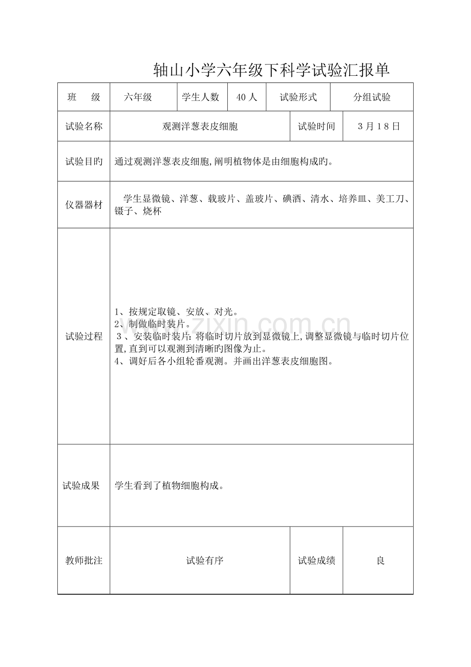 2023年教科版六年级下科学实验报告单新版.doc_第3页