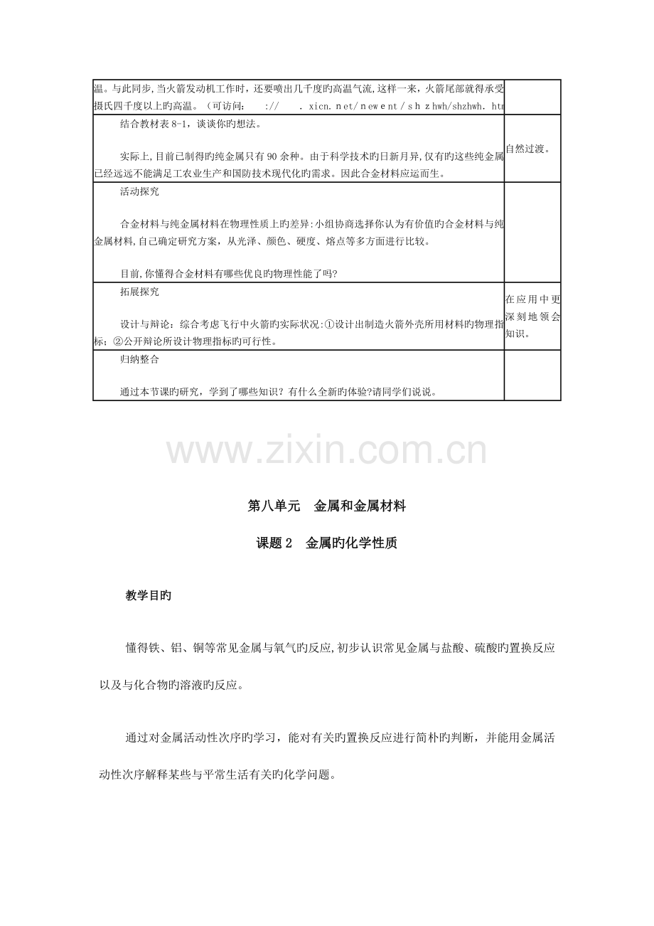 2023年春期双竹中学人教版九年级化学下册全册教案共多.doc_第3页