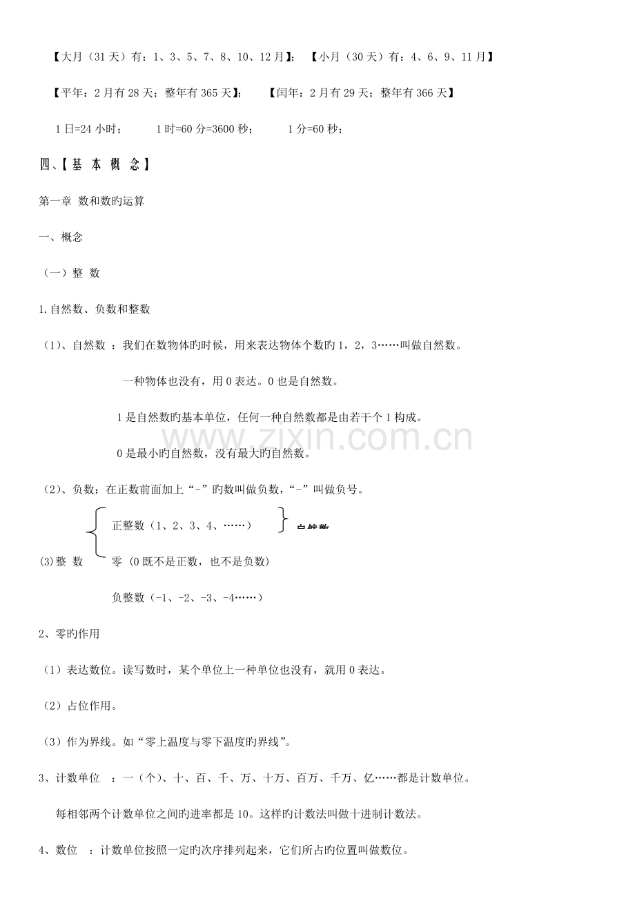 2023年六年级数学毕业总复习知识点.doc_第3页