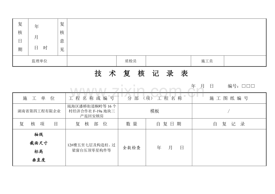 技术复核记录表模板.doc_第3页