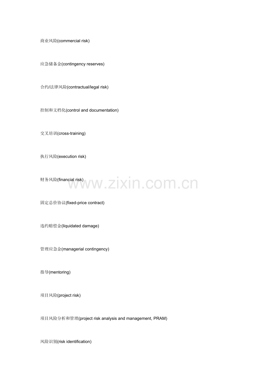 项目管理项目专业术语.doc_第3页