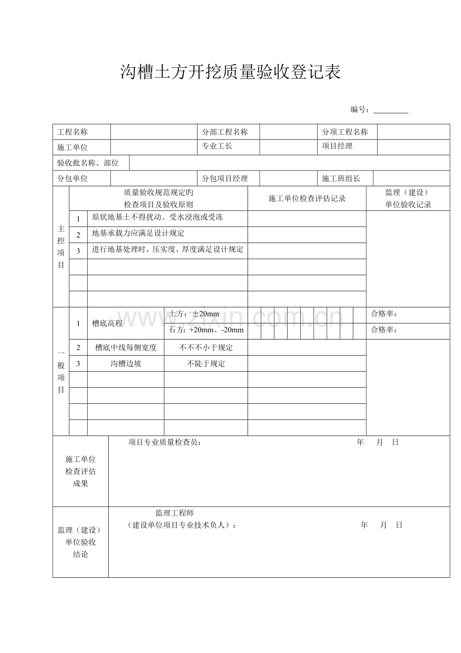 2023年管道检验批全套.docx_第1页