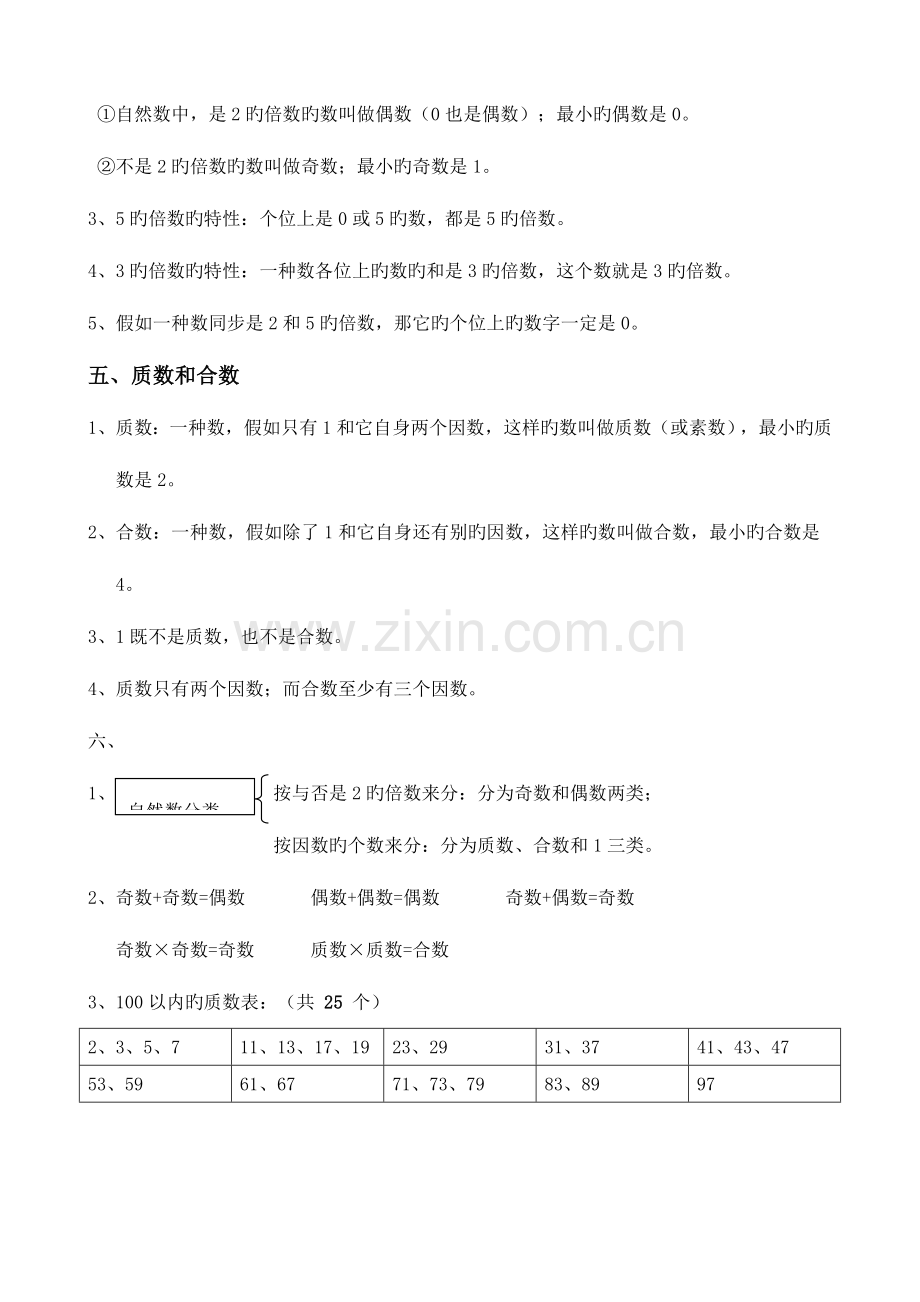 2023年人教版五年级下册数学期中复习知识点总结精华.doc_第3页