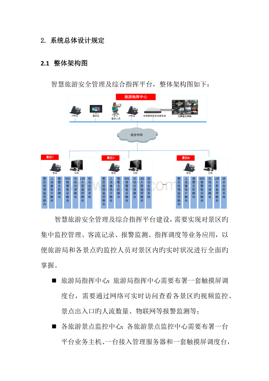 智慧旅游景区安全管理及综合指挥平台技术规范书.docx_第2页