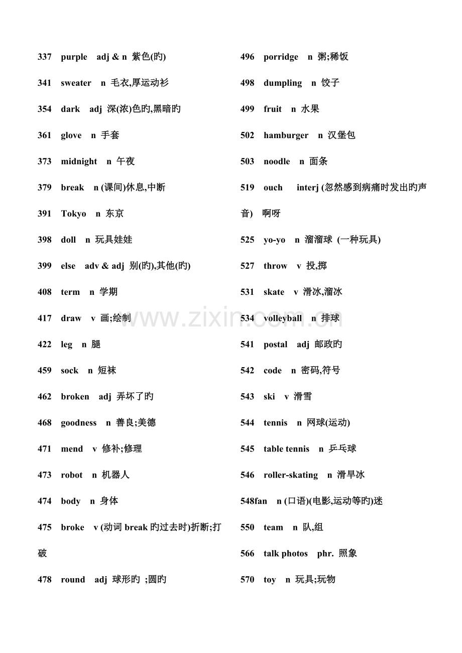 2023年初中英语必背单词汇总.doc_第2页