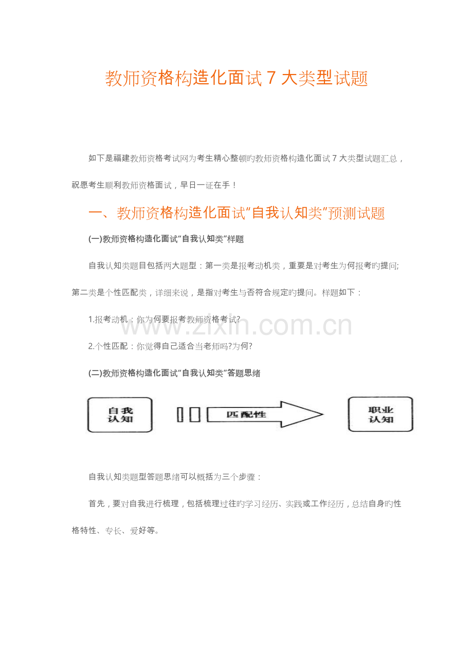 2023年教师资格结构化面试7大类型试题.doc_第1页