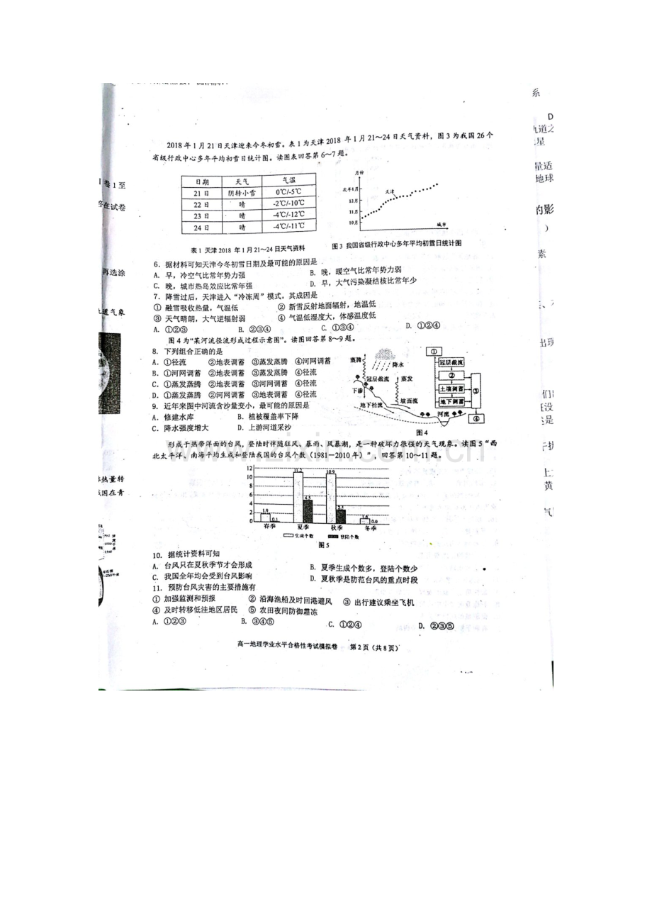 2023年天津市高中学业水平地理合格性考试.doc_第2页