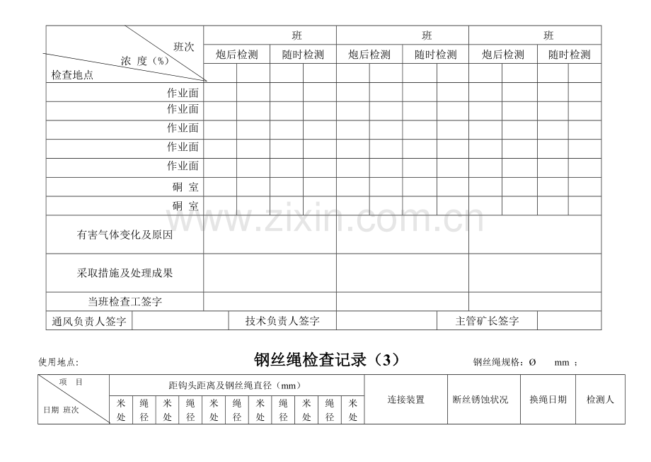 金属非金属矿山安全管理记录.doc_第2页