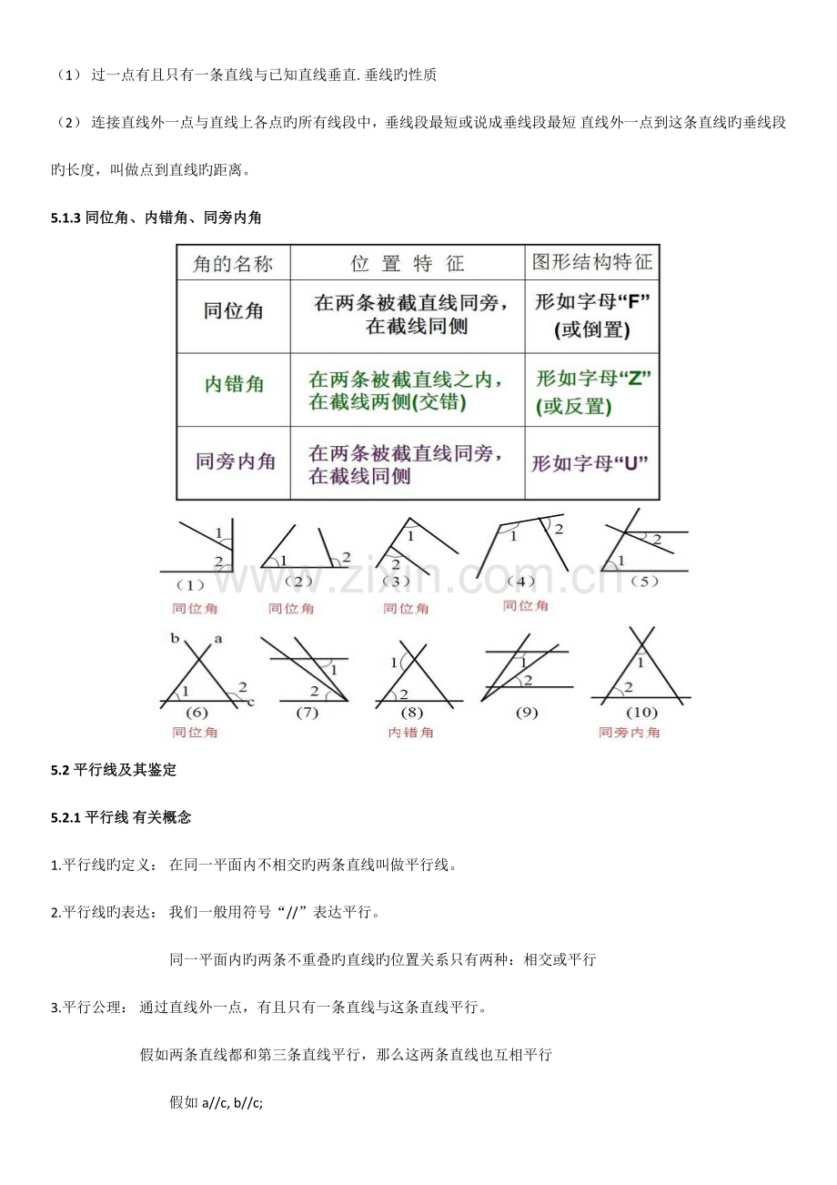 2023年人教版七年级下册数学知识点总结.doc_第2页