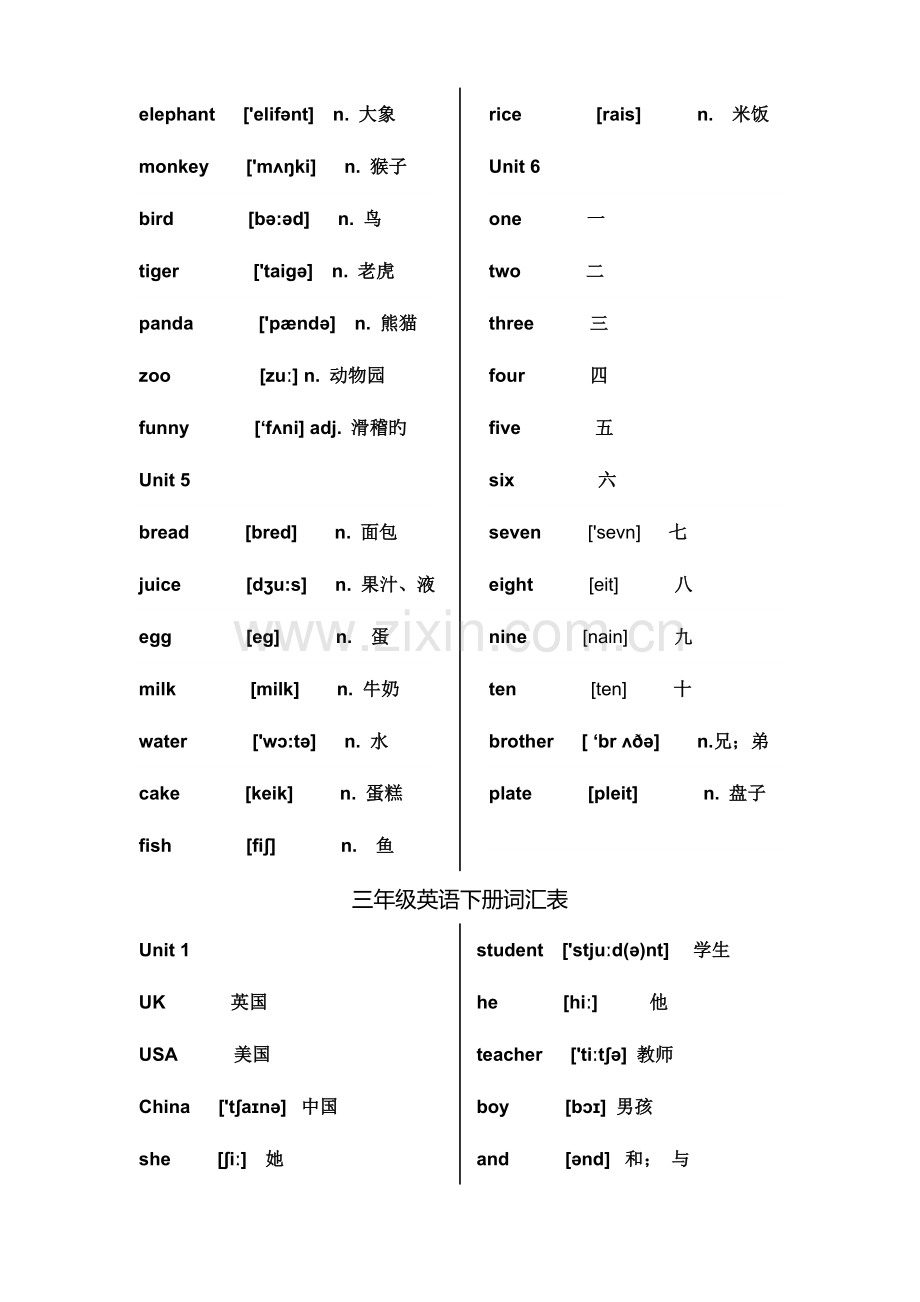 新版PEP小学英语年级单词表.doc_第2页