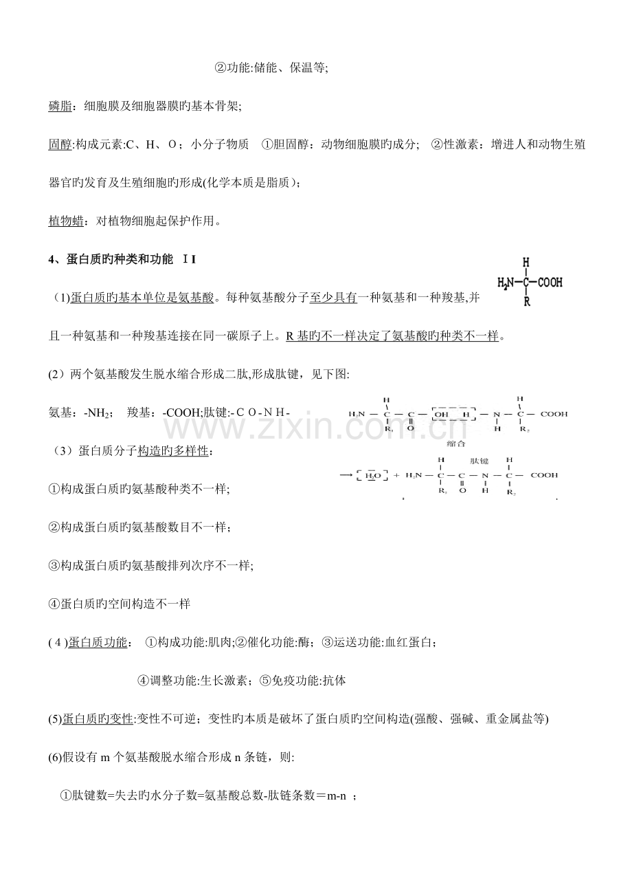 2023年浙教版高中生物必修知识点.doc_第2页